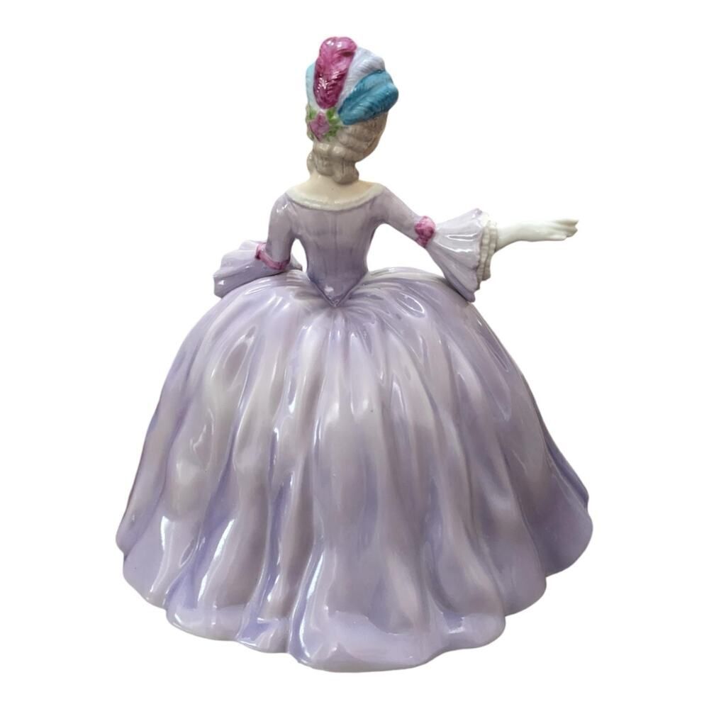Franklin Porcelain Marianne The Minuet 8.25" Vintage 1980 Museum Of Costume - Picture 4 of 5